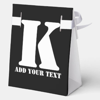 K Monogram Classic Trendy Custom Wedding Templa Geschenkschachtel
