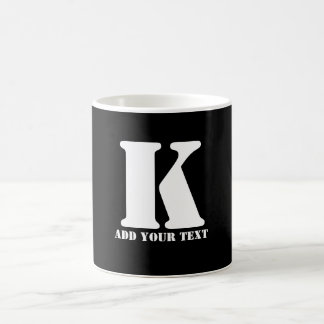 K Monogram Classic Trendy Custom Wedding Templa Kaffeetasse