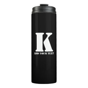 K Monogram Classic Trendy Custom Wedding Templa Thermosbecher