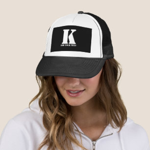 K Monogram Classic Trendy Custom Wedding Templa Truckerkappe
