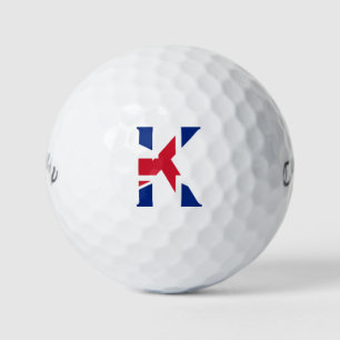 K Monogram überlagert sich auf der cwb gbcnt von U Golfball