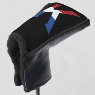 K Monogram überlagert sich auf der NLD-Flagge auf  Golf Headcover