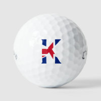 K Monogram überlagert sich auf UniJack Flag css gb