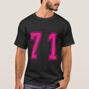 K Nummer 71 Team Junior Sports Numbered Uniform T-Shirt
