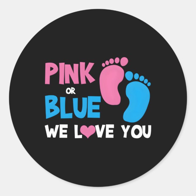 K or Blue Wir Liebe Sie Geschlechtsverkehr Runder Aufkleber (Vorderseite)
