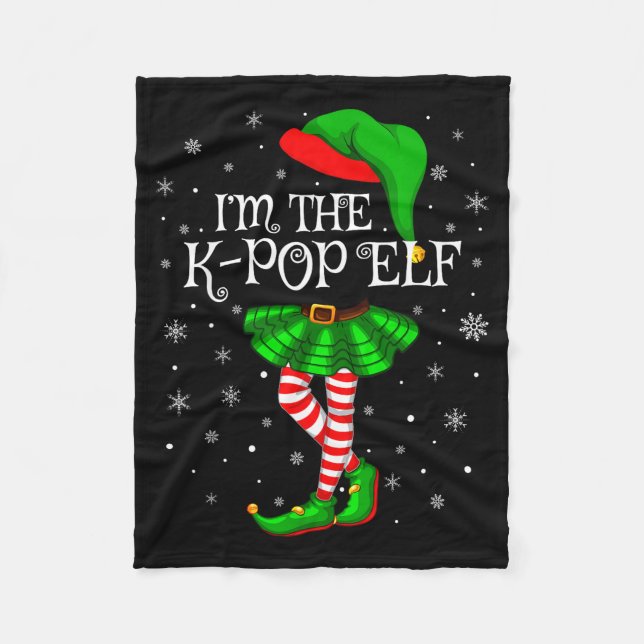 K-p Elf Christmas Matching Family Women Girls Elf  Fleecedecke (Vorderseite)