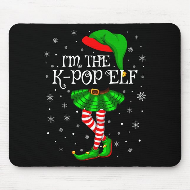 K-p Elf Christmas Matching Family Women Girls Elf  Mousepad (Vorne)