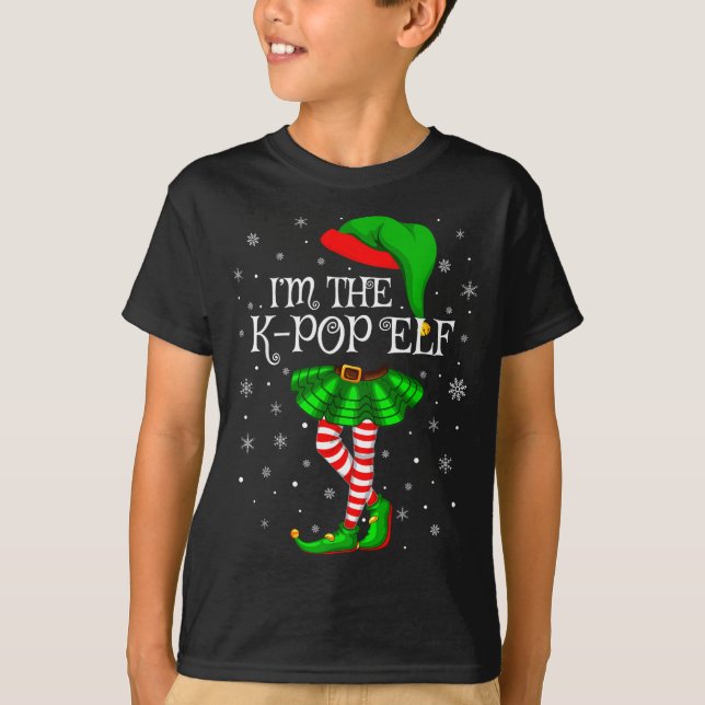 K-p Elf Christmas Matching Family Women Girls Elf  T-Shirt (Vorderseite)
