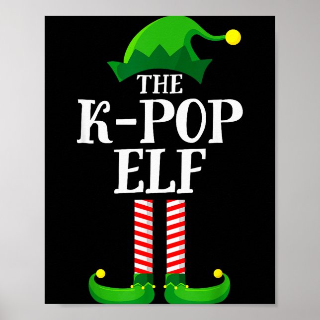 K-p Elf Matching Family Group Christmas Party Pyja Poster (Vorne)