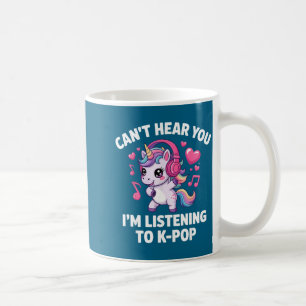 K-p Kann dich nicht hören Ich höre K-p K P Kawaii Kaffeetasse