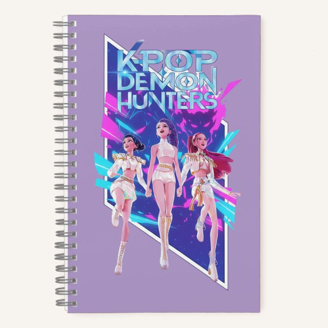 K-Pop Anime Idol Group Spiral Notebook Notizbuch (Vorderseite)