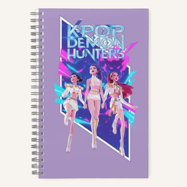 K-Pop Anime Idol Group Spiral Notebook Notizbuch (Vorderseite)