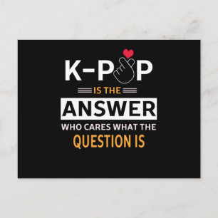 K-POP den ganzen Tag Postkarte
