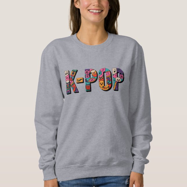 K-POP: Doodle Pop Sweatshirt (Vorderseite)