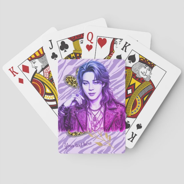 K-Pop editierbarer Icon-Stil Spielkarten (Rückseite)