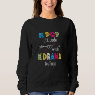 K Pop Einstellung mit K Drama Gefühle Liebe Hört A Sweatshirt