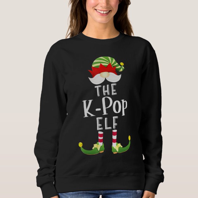 K-Pop Elf Group Weihnachten Pajama Party Sweatshirt (Vorderseite)