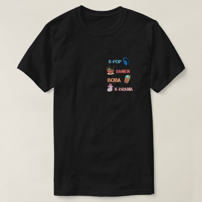 K-Pop Fashion für Fans von koreanischem K-Drama &  T-Shirt (Design vorne)
