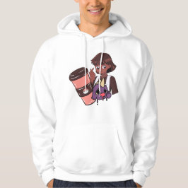 K-Pop Fingerherz & To-Go-Kaffee – Kawaii Anim Hoodie