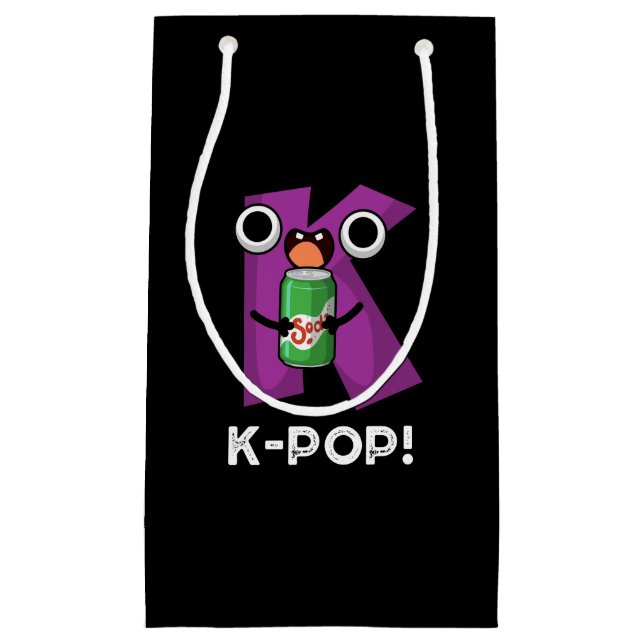 K-Pop Funny Music Soda Pop Pun Dark BG Kleine Geschenktüte (Vorderseite)