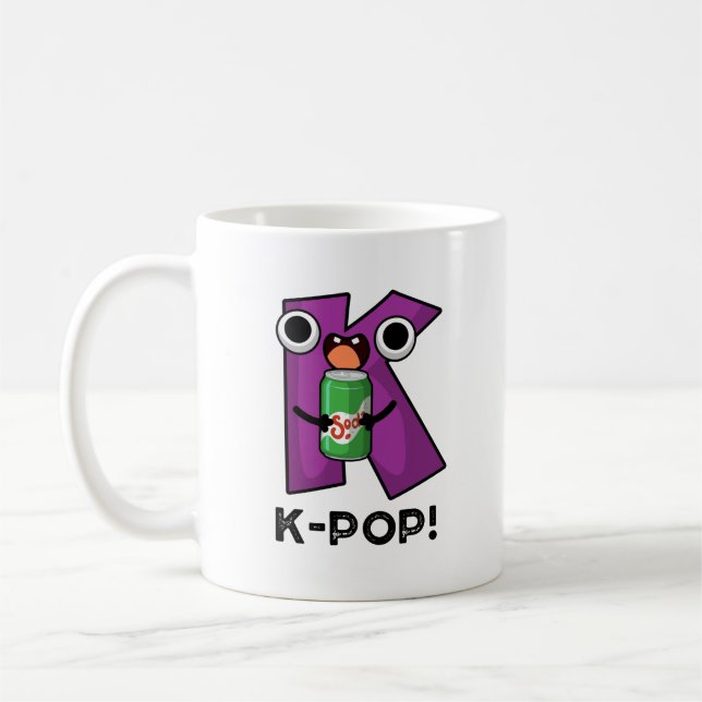 K-Pop Funny Music Soda Pop Pun Kaffeetasse (Links)