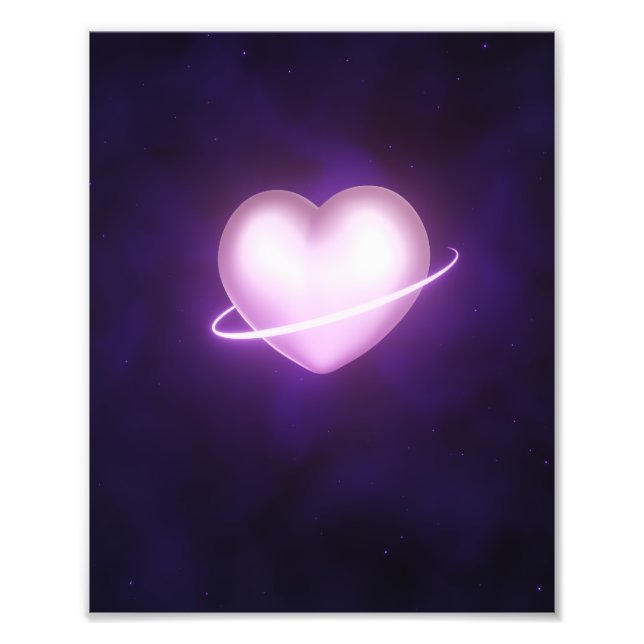 K-Pop Galaxy Heart Fotodruck (Vorne)