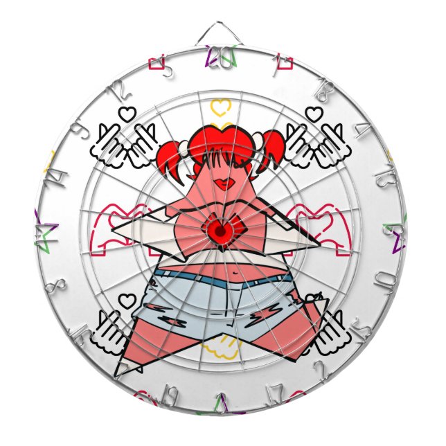  K-Pop Games & Puzzles Dartscheibe (vorne)