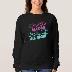 K-Pop Ganztägiges K-Drama Ganztagsüber koreanische Sweatshirt