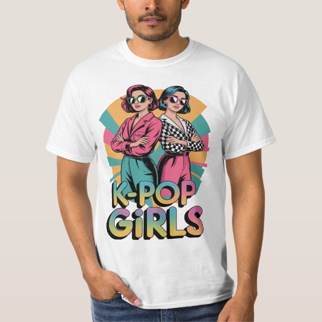 K Pop Girls Cute Funny T-Shirt Gift For Him Her Ma (Vorderseite)