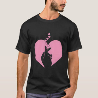 K-Pop Heart Korean Pop Music Fan K-Drama Niedlich T-Shirt