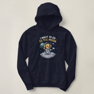K-Pop Ich Will Zum Mond Streunender Welpen Hoodie