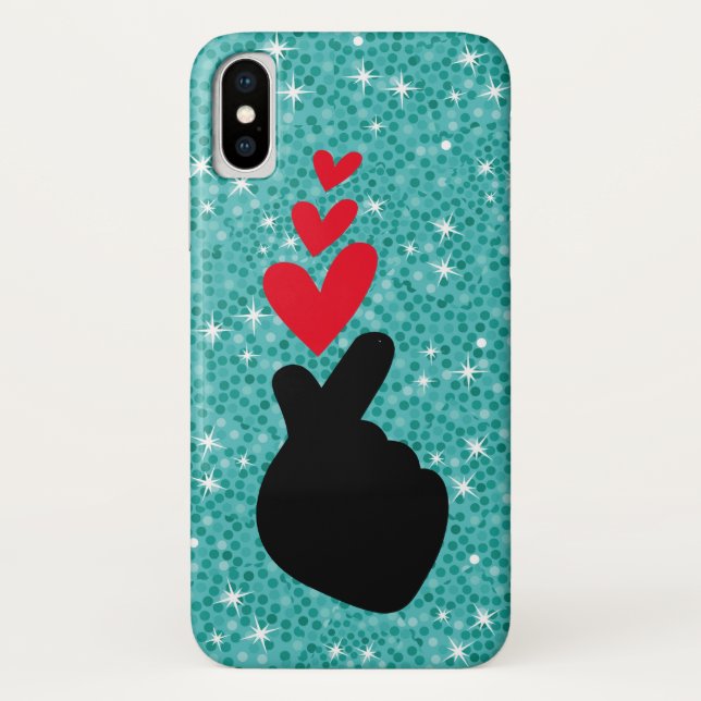 K-Pop | Idol Finger Heart Liebe Symbol Telefoncase Case-Mate iPhone Hülle (Rückseite)