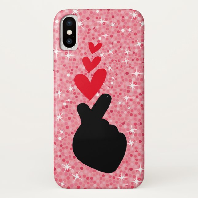 K-Pop | Idol Finger Heart Liebe Symbol Telefoncase Case-Mate iPhone Hülle (Rückseite)