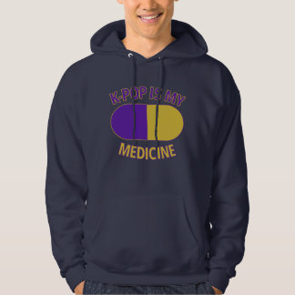 K-Pop ist meine Medizin Männerhoodie Hoodie