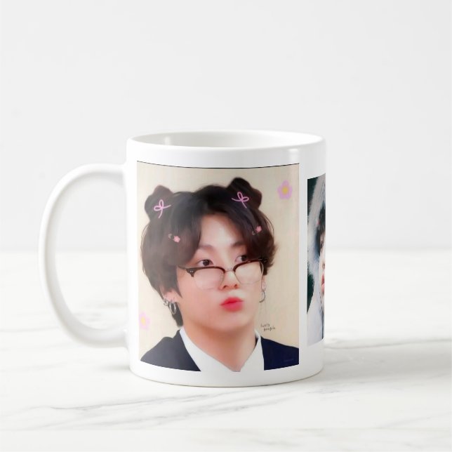 K-Pop Jungkook süße Tasse  (Links)