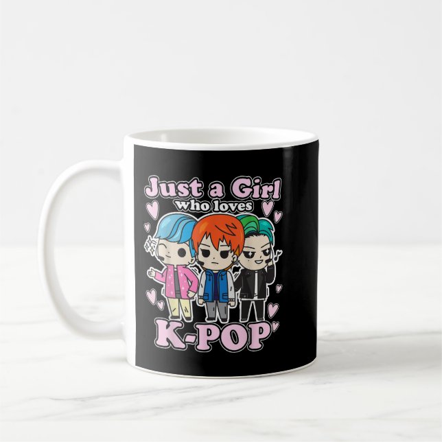 K-Pop Just A Girl, der K-Pop koreanischer Pop Band Kaffeetasse (Links)