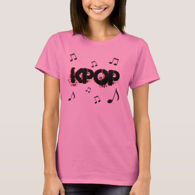 K-Pop-koreanische Musik T-Shirt (Vorderseite)