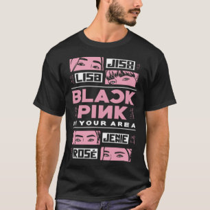 K Pop Koreanischer Pop Mode Black Pink Korea K Pop T-Shirt