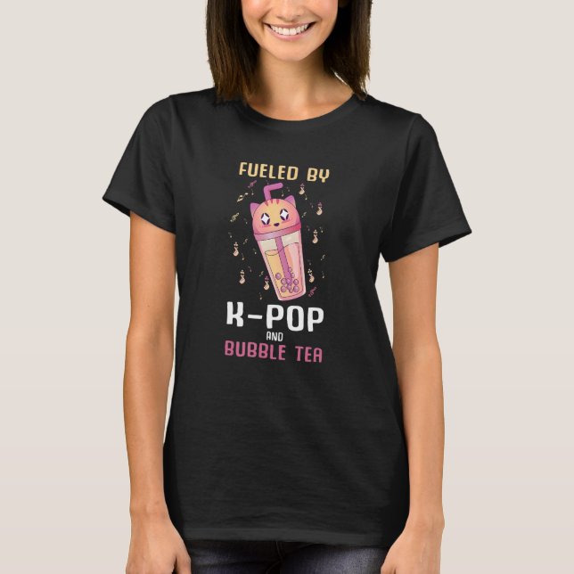 K Pop Kpop Bubble Tea T-Shirt (Vorderseite)