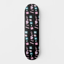 K-Pop Liebe Korean Pop Fan Monogramm Schwarz Pink