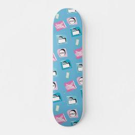 K-Pop liebt koreanische Musik Fan Black Pink Blau Skateboard
