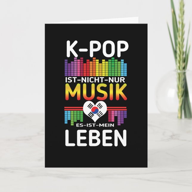 K-Pop Music Kpop K Pop Life Karte (Vorderseite)