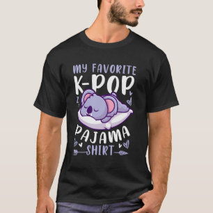 K-Pop Music Sleeping Koala K-Pop Pajama T-Shirt