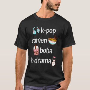 K-Pop Ra Boba Bubble Tea K-Drama T-Shirt