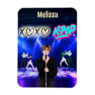 K-Pop Singer auf Bühne XoXo Liebe K-Pop Music Cust Magnet