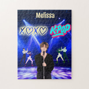 K-Pop Singer auf Bühne XoXo Liebe K-Pop Music Cust Puzzle