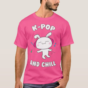 K-Pop und Chill Kawaii Bunny Koreanische Musik T-Shirt
