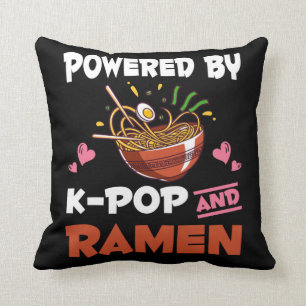 K-Pop und Ramen süchtig Kawaii Noodles Kpop Kissen