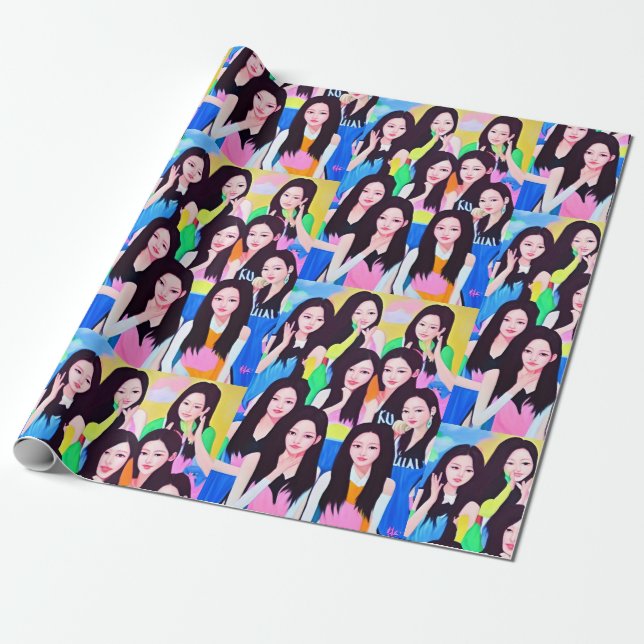 K Pop Wrapping Paper Geschenkpapier (Ungerollt)