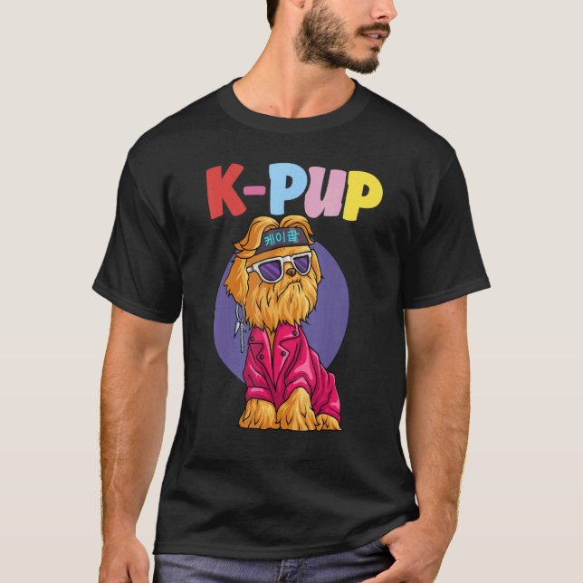 K PUP Hund Koreanischer K9 Pupstar für K Pop & Dog T-Shirt (Vorderseite)